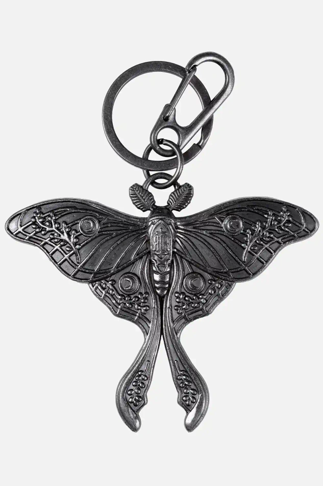 LUNA MOTH SCHLÜSSELANHÄNGER ANTIQUE SILVER