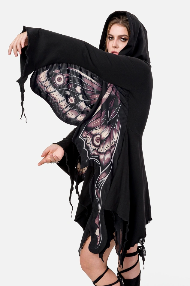 ASHIRA MOTH HOODIE