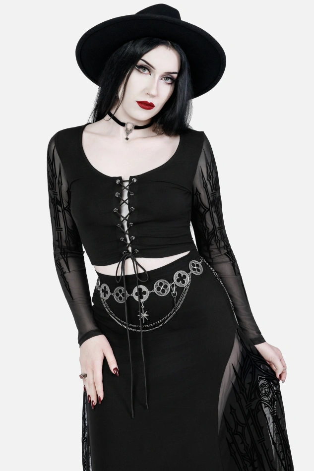 INFERNUM LONG SLEEVE TOP