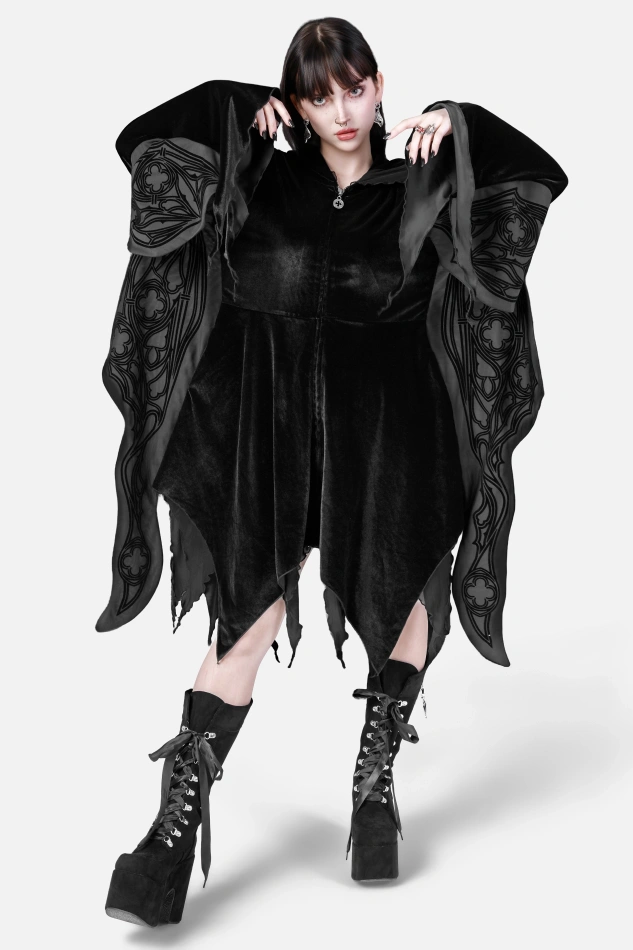 OBSIDIAN MOTH HOODIE