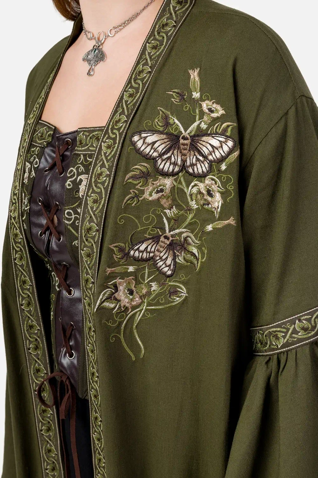 DARK BOTANY KIMONO MAXI