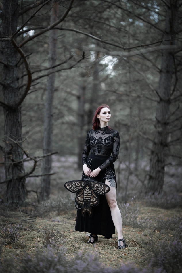 Death's head Hawkmoth mesh bodysuit