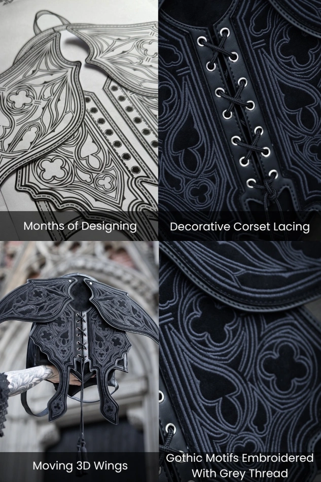 OBSIDIAN MOTH RUCKSACK - GRAU